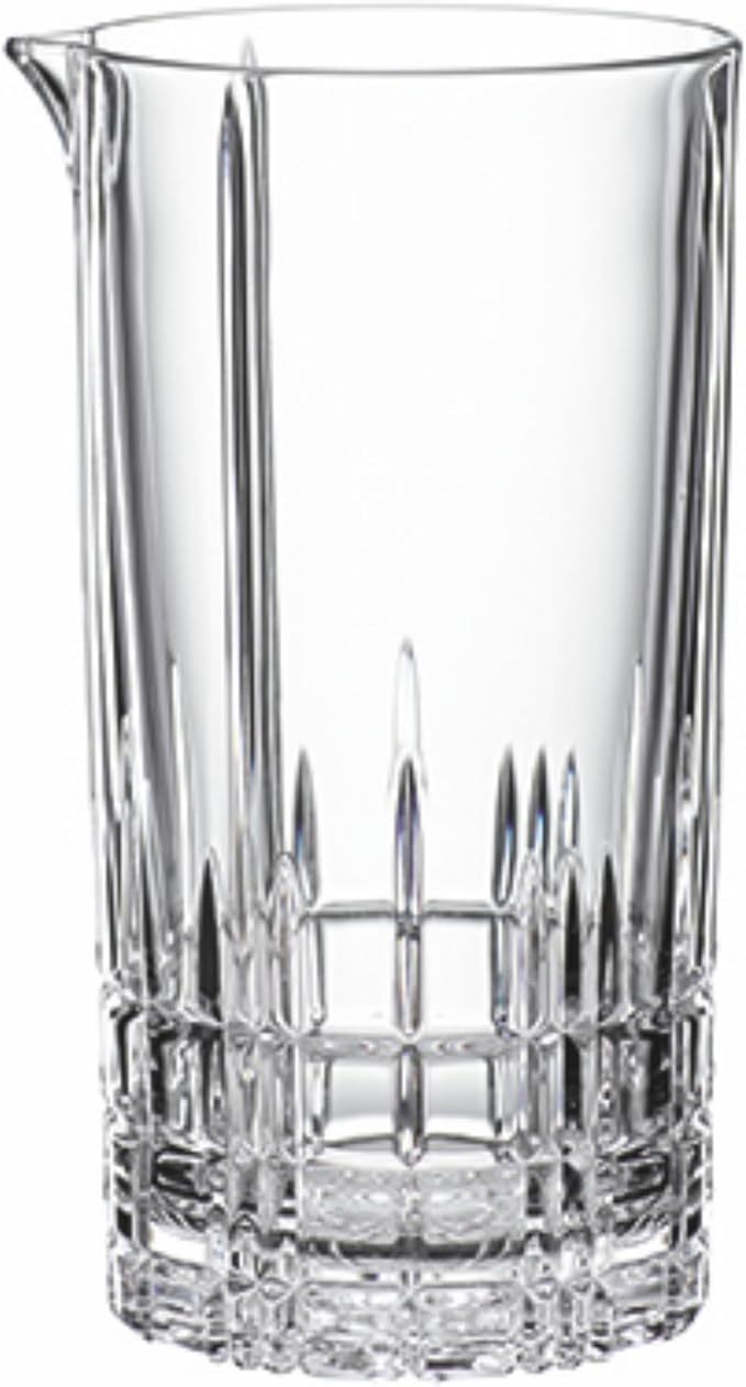 Spiegelau Perfect Mixing Glass - Large European Crystal Cocktail Glassware, Dishwasher Safe, 26.5 Oz - Set of 1