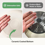 Redchef Nonstick Frying Pan Skillet, Ceramic Non-Stick Saute Pans, 9.5 inch Cooking Fry Pan with Stay Cool Handle, All Stovetops (Gas, Electric & Induction), Dishwasher/Oven Safe, PFAS-Free, Non Toxic