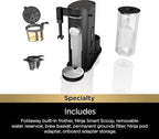 Ninja | Coffee Maker | Single Serve |Brew with Coffee Pods & Grounds| Compatible with K-Cup Coffee Pods | 4 Brew Styles, up to 24oz Cup Sizes & 56oz Removable Reservoir | Black | PB051