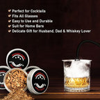 Cocktail Smoker kit, Smoking Gun Drink and Food Smoker Old Fashioned Smoking kit Infuse Cocktail Whiskey Bourbon with Disk Lid and Wood Chips, Starter Kit, 10 PCS