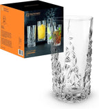 Nachtmann Sculpture 14oz Long Drink Glasses (Set of 4) - Crystal Glassware for Cocktails & Beverages, Elegant Design, Ideal for Special Occasions - Dishwasher Safe Stylish Glassware for Dining