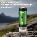 Portable Electric Espresso Machine,Travel Coffee Maker for Camping, Car Coffee Maker Self-Heating with USB-DC,3-in-1 Extraction of 8g Coffee Powder,NS and Small Capsules for RV,Hiking,Office G