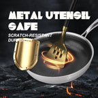 Hybrid 8 inch Stainless Steel Non Stick Skillet,Frying Pans Nonstick, PFOA Free Cookware, Dishwasher and Oven Safe, Induction Compatible