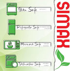 SIMAX Clear Glass Fluted Bundt Cake Pan | Heat, Cold, and Shock Proof, 2.1 Quart (8.4 Cups), Made in Europe, Great for Ring Cakes, Puddings, Desserts, Monkey Bread, and More, Dishwasher Safe