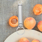 BESTonZON 2 PCS Multipurpose Corer Pitter, Stainless Steel Peach Pitter Fruit Core Remover, Pit Fruit Corer Removing Tool, Kitchen Gadget and Vegetable for Apple Pear Peach