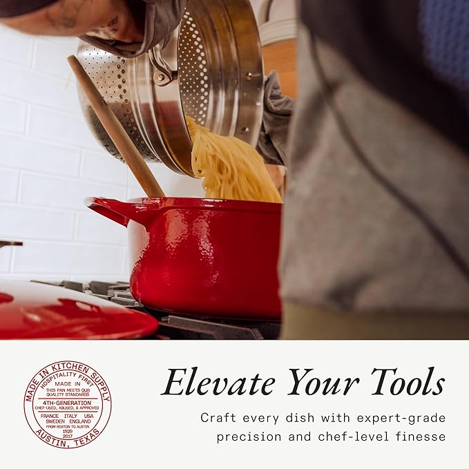 Made In Cookware - Stainless Steel Pasta Insert - Premium Stainless Steel - Professional Cookware - Crafted in Thailand - Fits 6 and 8 QT Stock Pots