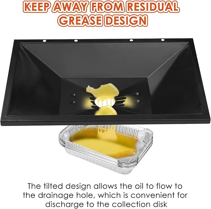 99250 Grease Tray for Weber Genesis 1000/2000/3000, Genesis Silver B/C&Gold B/C, Drip Pan Tray Replace for Weber Spirit E-310 E-320 SP-320 Series (2007-2012), Platinum B/C(2005 and Newer)