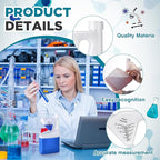 4 Pcs 64 oz Measure Container Tip and Pour Containers, Plastic Bottle With up to 4oz Measuring Capacity