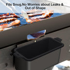 2 PCS Silicone Grease Cup Liners for Blackstone 36 28 22 17 Inch Griddle,Reusable Grease Catcher Cup Liner Grill Grease Tray,Durable Drip Pans Blackstone Griddle Accessories,Black