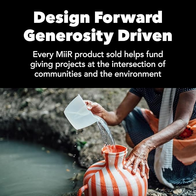 MiiR New Standard Hand Grinder, Manual Coffee Grinder - Precision Grinding, Six Adjustable Settings, Durable Stainless Steel Burrs, 45g Bean Capacity