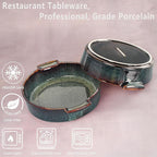 Ceramic Casserole Baking Dish - 1.7 Quarts Baking Dish for Oven, Lasagna Pans, Oven Safe Durable Bakeware for Kitchen Home Decor, Banquet and Dinner, Round 1 pieces 10 x10 Inch