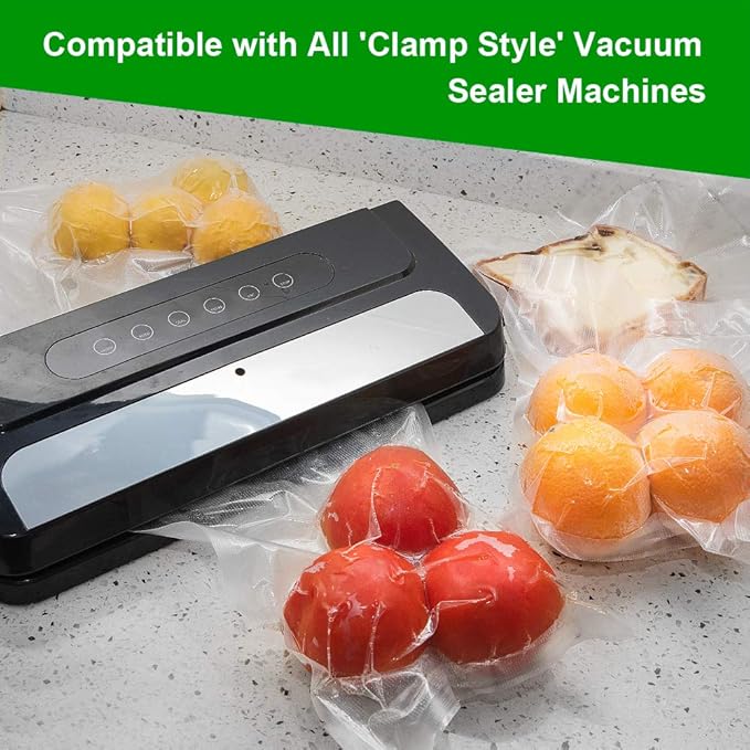 SurpOxyLoc 200 Gallon Size11"x16" Vacuum Freezer Sealer Bags for Food,BPA Free, Heavy Duty Commercial Grade,Sous Vide Vaccume Safe,Universal Design Pre-Cut Bag and Work with Any Types Vacuum Sealer