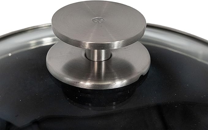 Swiss Diamond Nonstick Hybrid Ceramic and Diamond-Infused Saucepan With Glass Lid, PFAS- and PFOA-free, Dishwasher & Oven Safe Up To 500 °F (3.2 Quart)