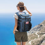 Maelstrom Backpack Cooler,Soft Lightweight Leakproof Cooler Backpack,35 Can Insulated Cooler Bag,Keeps 35 Cans Hot/Cold for Up to 16 Hours,Waterproof Lunch Backpack for Men Women-Blue