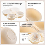 Li&Zhao Microwave Egg Poacher–4 Cavity Eggs Microwave Egg Cooker with Lid, Effortless to Cook and Clean, Perfect for Making Poached Eggs,Dishwasher Safe Double Layer Microwave Boiled Eggs