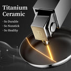 Innerwell Nonstick Ceramic Frying Pan Set,8inch&9.5inch&11inch Stainless Steel Frying Pan Skillet W/Glass Lid,Titanium Ceramic Omelet Pans,Kitchen Cooking Pan Set, Compatible W/All Cooktops