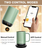 Self-Heating Coffee Mug T1, 16oz Rechargeable Heated Coffee Mug, Smart Coffee Warmer Mug with App-Controlled,Advanced Temperature-Controlled Heating Coffee Gifts for Women Men Coffee Lover