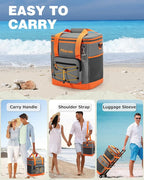 Soft Cooler Bag Insulated 20L/33L, 27/50 Cans Collapsible Camping Coolers 4-Layer Leakproof Portable Ice Chests for Beach, Travel, Picnic, Grocery, Kayaking