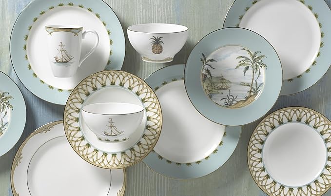 Lenox 6226609 British Colonial Bamboo Dinner Plate