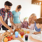 6pcs Vintage Drinking Glasses Set, 12 oz Glass Cups, Embossed Ribbed Glassware Water Tumblers for Cocktail, Water, Juice, Beer, Whiskey