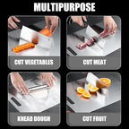 Titanium Cutting Board - 2025 New Upgrade 100% Pure Titanium Cutting Boards for Kitchen Double Sided Non Toxic Titanware Cutting Board,Hygiene Durable Dishwasher Safe Chopping Board (18"L x 12"W)