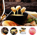 6PCS Stainless Steel Fondue Forks - 9.5 Inch, Colored Coding, Set of 6 for Hot Pot, Barbecue, Fruits, Vegetables