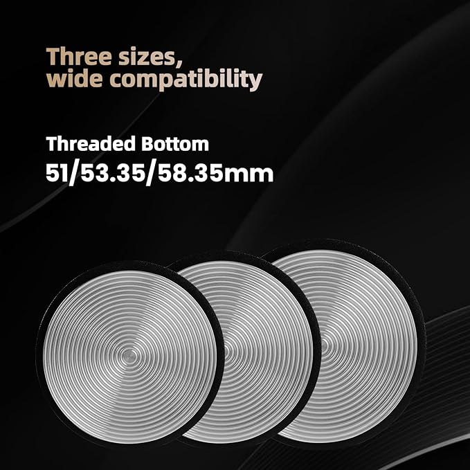 MHW-3BOMBER 51mm Coffee Tamper, Espresso Daul Spring Loaded Tamper with Ripple Base, Coffee Hand Tampers fit 51mm Portafilter, Self Leveling Espresso Machine Tampers for Barista,T5999-OS