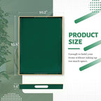 MAONAME Dark Green Decorative Tray, Serving Tray with Handles, Plastic Trays for Coffee Table, Rectangular Trays for Living Room, Bedroom, 15.8" X 10.2" X 1.4"