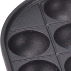 TIKUSAN Takoyaki Pan Cast Iron Takoyaki Maker Skillet Griddle Japanese Octopus Meat Ball Mold Maker for Gas Heater (21 Molds)