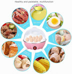 Rapid Egg Cooker, Electric Egg Cooker with Auto Shut Off, Soft Boiled Eggs, Poacher, Omelet Maker, Anti Dry Burning Egg Poacher with Heating Plate for Hard Boiled Eggs ()