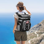 Maelstrom Backpack Cooler,Soft Lightweight Leakproof Cooler Backpack,35 Can Insulated Cooler Bag,Keeps 35 Cans Hot/Cold for Up to 16 Hours,Waterproof Lunch Bag for Men Women-Black