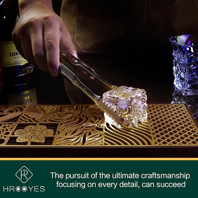 Ice Press Craft Modern Ice Molds Stamps For Cocktails Whiskey Bourbon Maker Brass Custom Ice Cube Stamp Fast Patterns Bartender Accessories