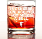 kunlisa Funny Whiskey Glasses, Sarcastic Gifts, Country Rural Humor 10 oz Drinking Rocks Glasses for Women Men Whisky Cocktail Scotch Bourbon Liquor