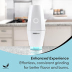 Banana Bros - OTTO GO Electric Smart Spice Grinder - Automatic Herb Grinder with Smart AI Technology - Rechargeable via USB - Portable Milling for Dry Herbs and Spices - White - No Carrying Case