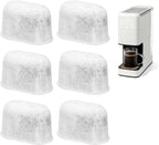 6 Pack Replacement Coffee Filters Compatible with Drew Barrymore Coffee Maker, Charcoal Water Filters for Beautiful DrewBarrymore Coffee Machines