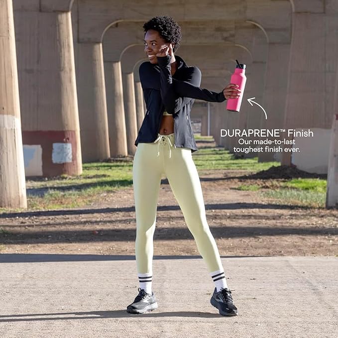 Corkcicle Sport Canteen Insulated Tumbler, Sun-Soaked Pink, 20 oz – Reusable Water Bottle Keeps Beverages Cold for 25 Hours & Hot 12 Hours – Cupholder Friendly Tumbler with Screw-On Cap