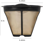 Replacement Parts Cone Reusable Coffee Permanent Filters Compatible with Ninja Coffee Maker CM300 CM305 CM360 CM371 CM400