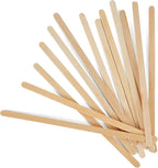 Coffee Stirrers Disposable Wooden Coffee Stir Sticks - Round-End Birchwood 5.5 Inches Large Wooden Stir Sticks - Pack of 500 Wood Stir Sticks, Coffee Sticks, Stirrers