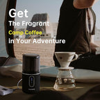 DmofwHi Cordless Coffee Grinder Electric, USB Rechargeable Coffee Bean Grinder with 304 Stainless Steel Blade and Removable Bowl-Black