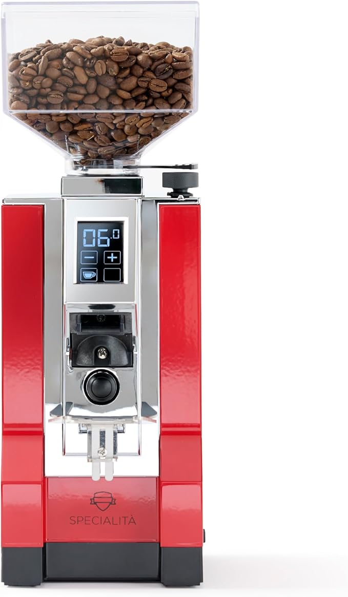 Eureka Mignon Specialita Espresso Grinder | Sound-Insulated | Stepless 55mm Burrs | Touchscreen | Ferrari Red