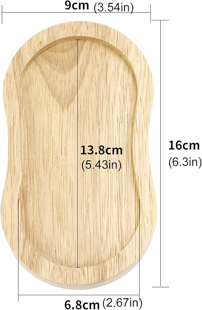 Salt and Pepper Wooden Mill Rest, Wood Colours Pepper Grinder Tray, Work Surface and Dining Table Protector (Pepper Mill not Included)