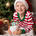 Jinei 120 Pcs Christmas Wooden Coffee Stirrers Wood Cocktail Coffee Stir Sticks Disposable Drink Stirrers for Stirring Hot Chocolate Milkshake Restaurant Home Office (Assorted Style)