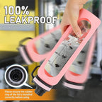 Glass Shaker Bottle 34oz/1L Pink Glass Protein Shaker Bottle With Shaker Ball Large Shaker Bottles for Protein Mixes Portable Powder Mixer Blender Water Bottle for Gym Workout Sports