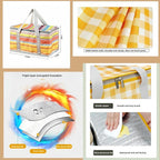 2pcs Insulated Reusable Food Picnic Bag Beach Bags, Beach Bag Cooler Bags with Zippered Top - Insulated Bag for Hot or Cold,Picnic Basket Collapsible, Outdoor Party, Camping,Festivals (C)