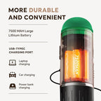 Fast self-heating Portable Electric Espresso Coffee Maker, 2 IN 1 Extraction Espresso Machine, Support Ground Coffee and NS capsule, for Travel,Car,Hiking,Climbing（Green） Rich Crema