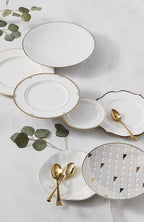 Lenox White Trianna Gold Salad Plate, 1.27 LB