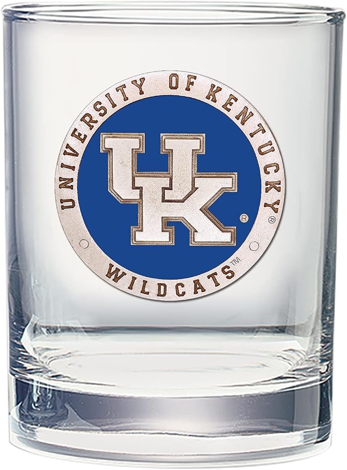 Heritage Pewter Kentucky Double Old Fashion | Double Rocks Glass 14 OZ for Liquor | Expertly Crafted Pewter Glass
