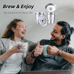 Reusable K Cups for Keurig 1.0, Stainless Steel Reusable Coffee Pods for Keurig, Keurig Reusable Pods, Refillable Coffee Filter, Eco-Friendly, BPA-Free (2 * new for Keurig 1.0)