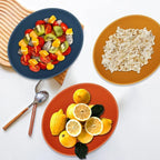 65 OZ Wheat Straw Bowls Set of 4, Large Unbreakable Salad Bowls, Microwave & Dishwasher Safe Serving Bowl, Kitchen Bowl Mixing Bowl for Salad, Cereal, Soup and Oatmeal (Multicolor)