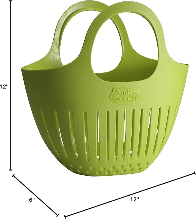 Hutzler Mini Colander Garden Basket, Small, Green